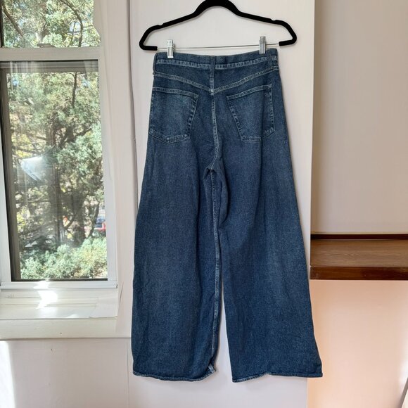 Rag & Bone Miramar Sofie Wide Leg Pant Sweatpant Jeans in Kimber Blue 28 - Picture 5 of 10